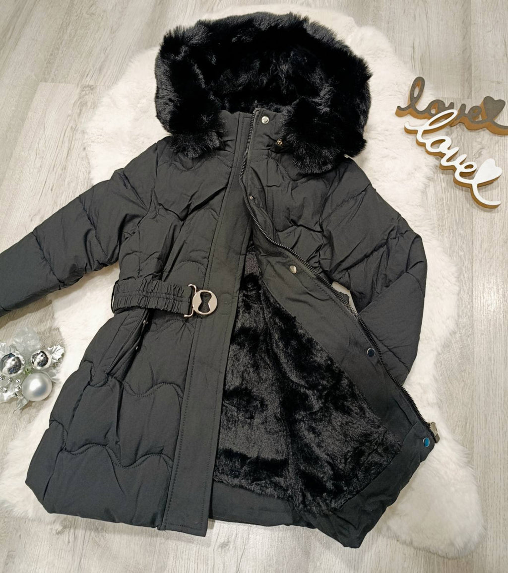 Dekliška zimska bunda+kapuca