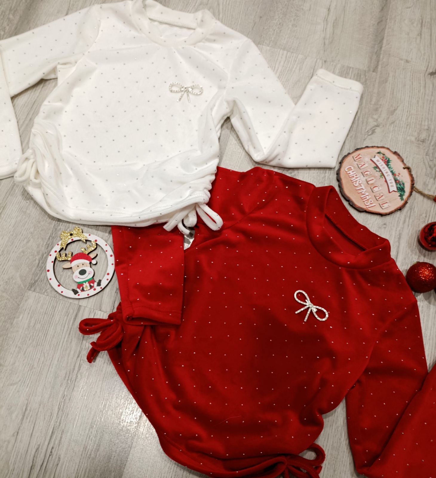 Dekliška majica z bleščicami 4-14 let