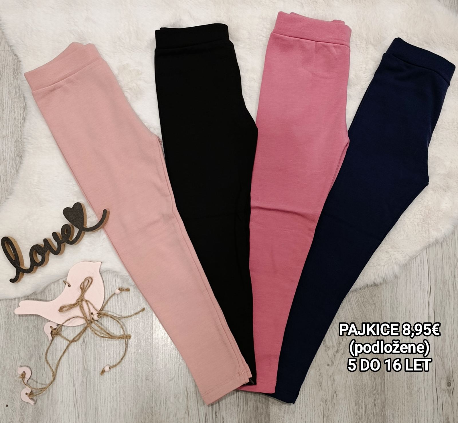 Dekliške pajkice (podložene 5-16let)