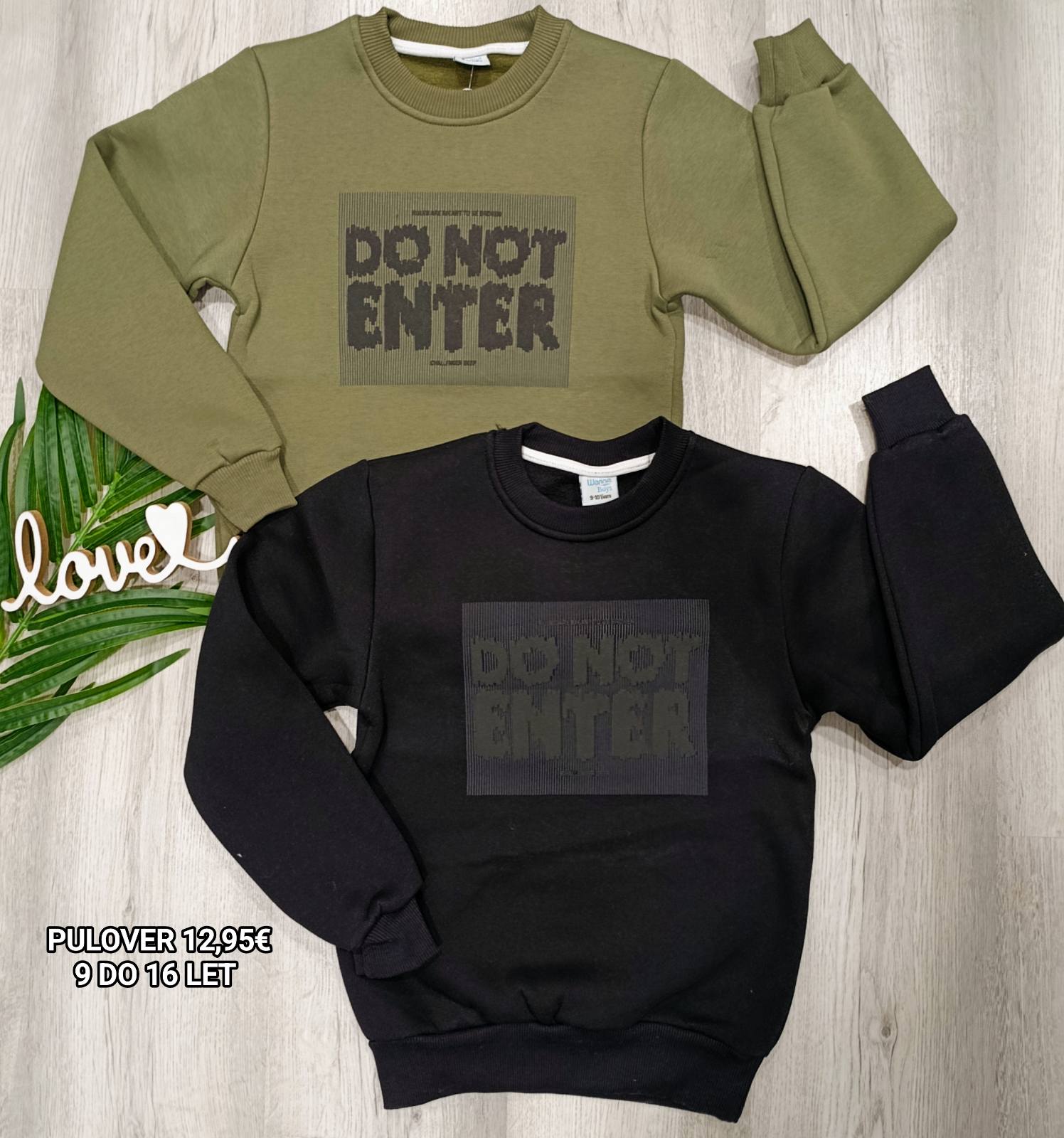 Fantovski pulover 9-16 let