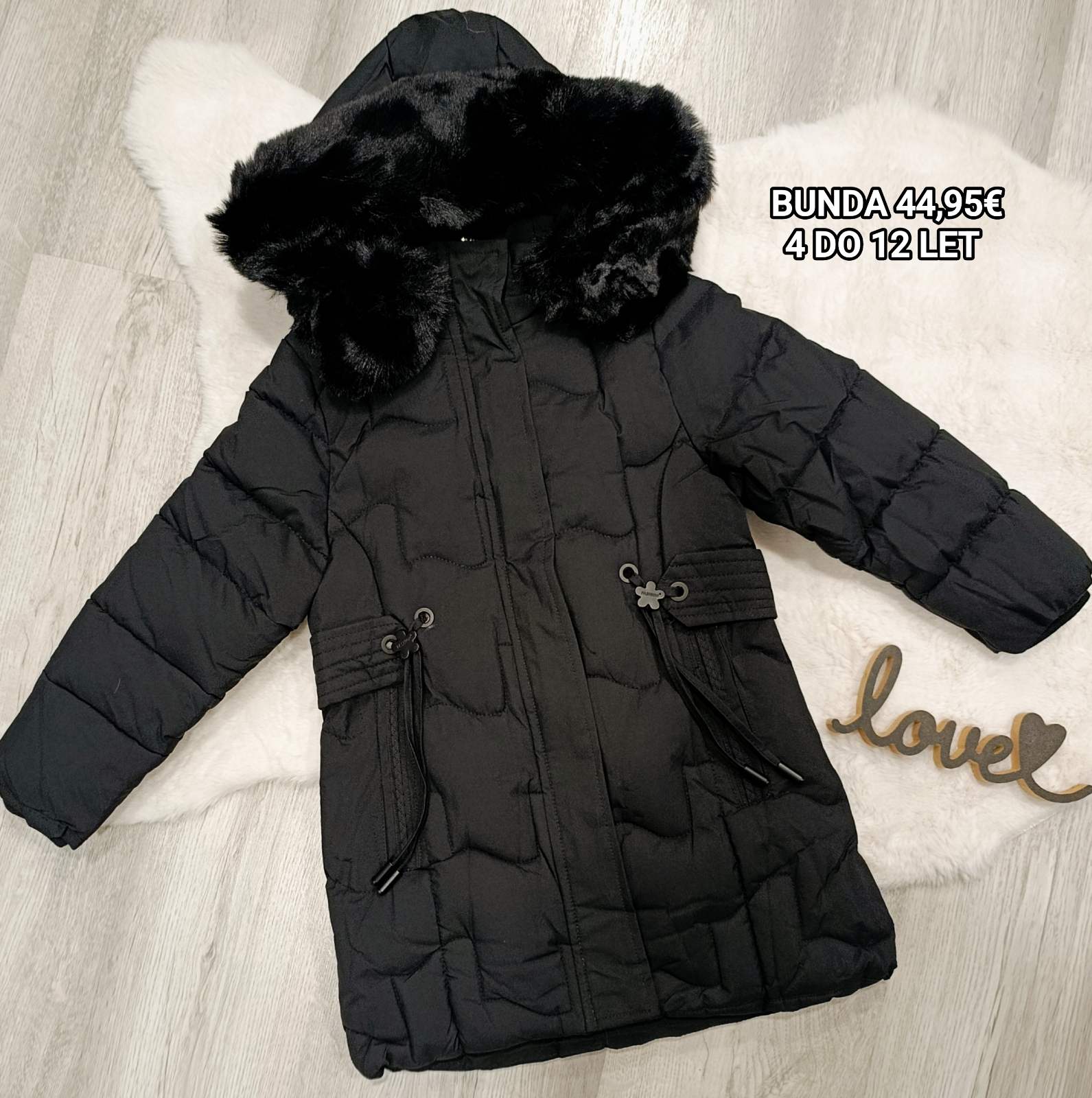 Dekliška bunda ( 4-12 let)