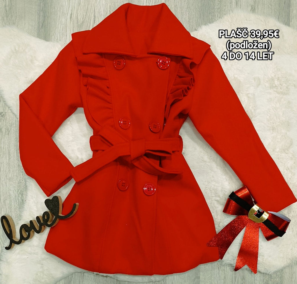 Dekliški plašč (podložen)