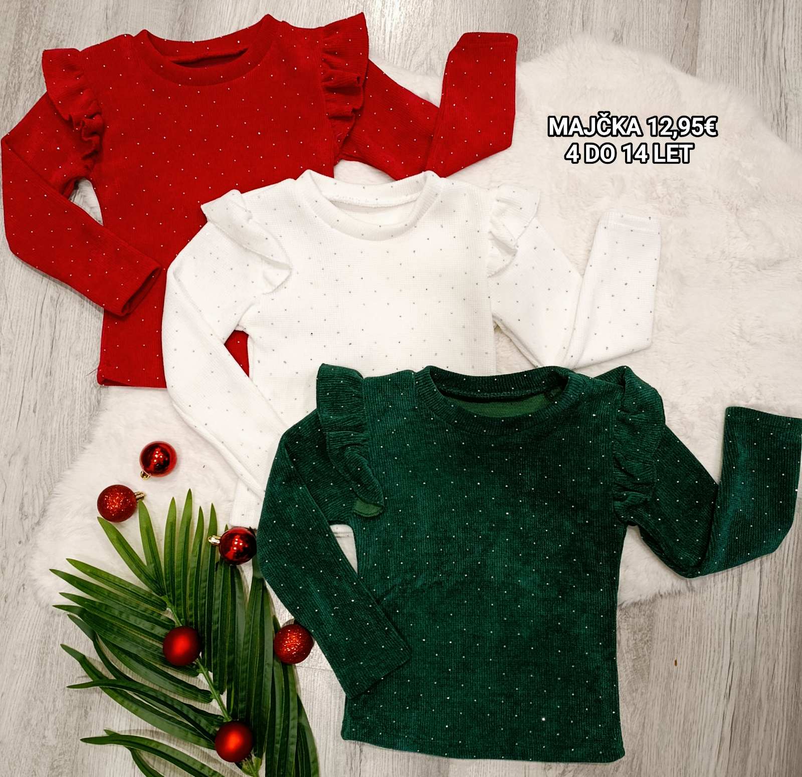 Majčka z bleščicami (4-14 let)