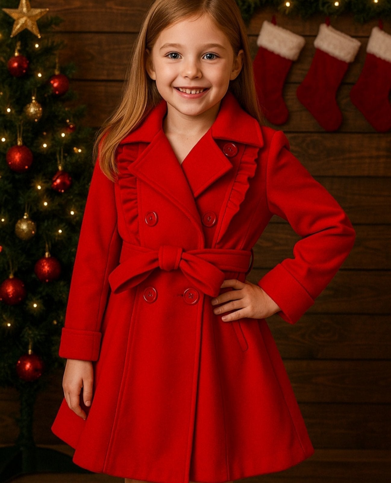 Dekliški plašč (podložen)