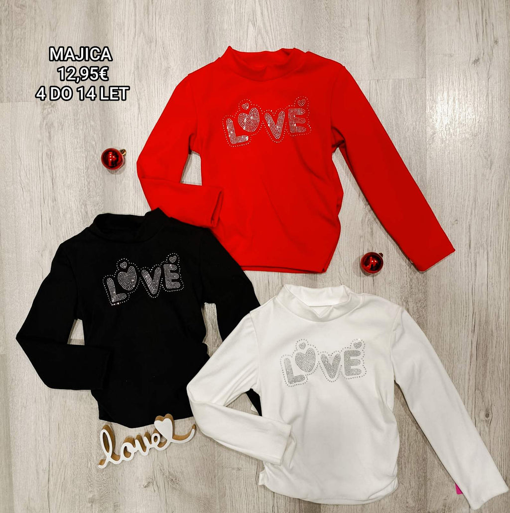 Majica LOVE 4-14 let