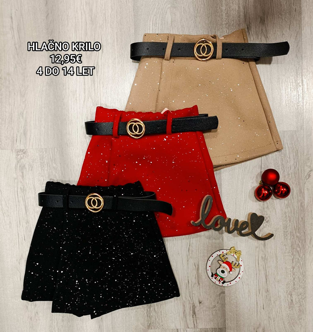 Hlačno krilo s pasom 4-14 let