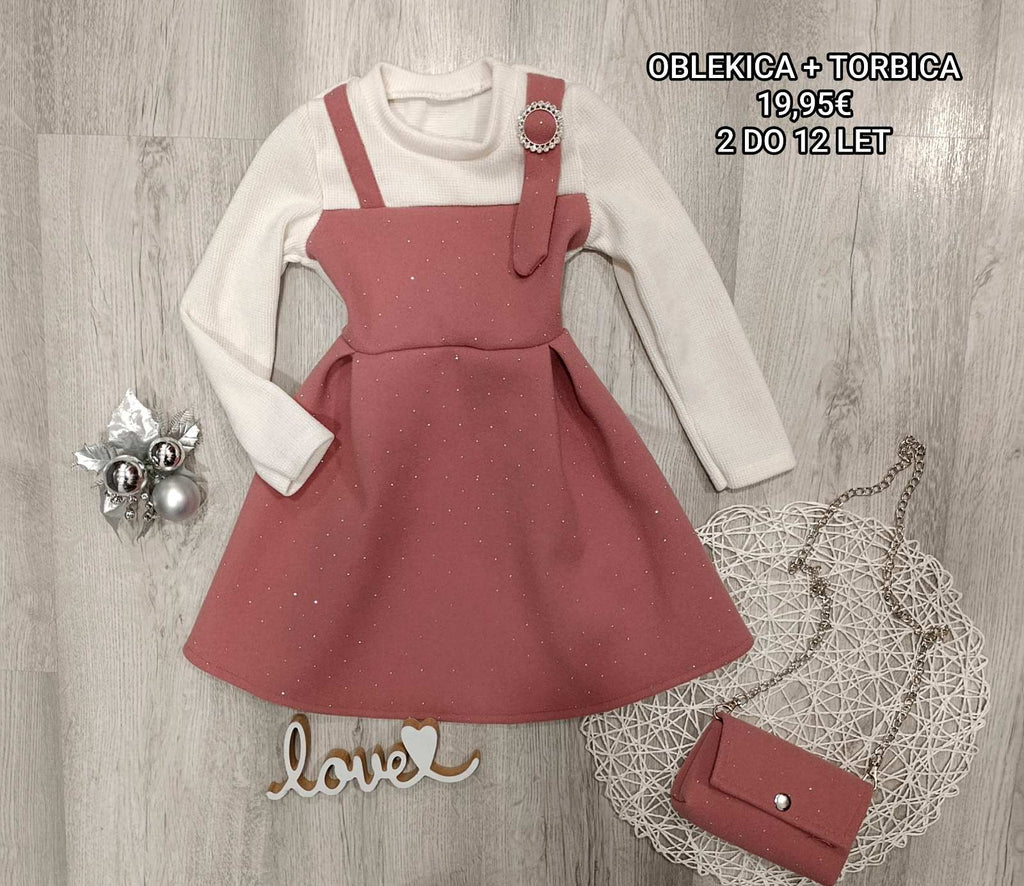 Oblekica s torbico 2-12 let
