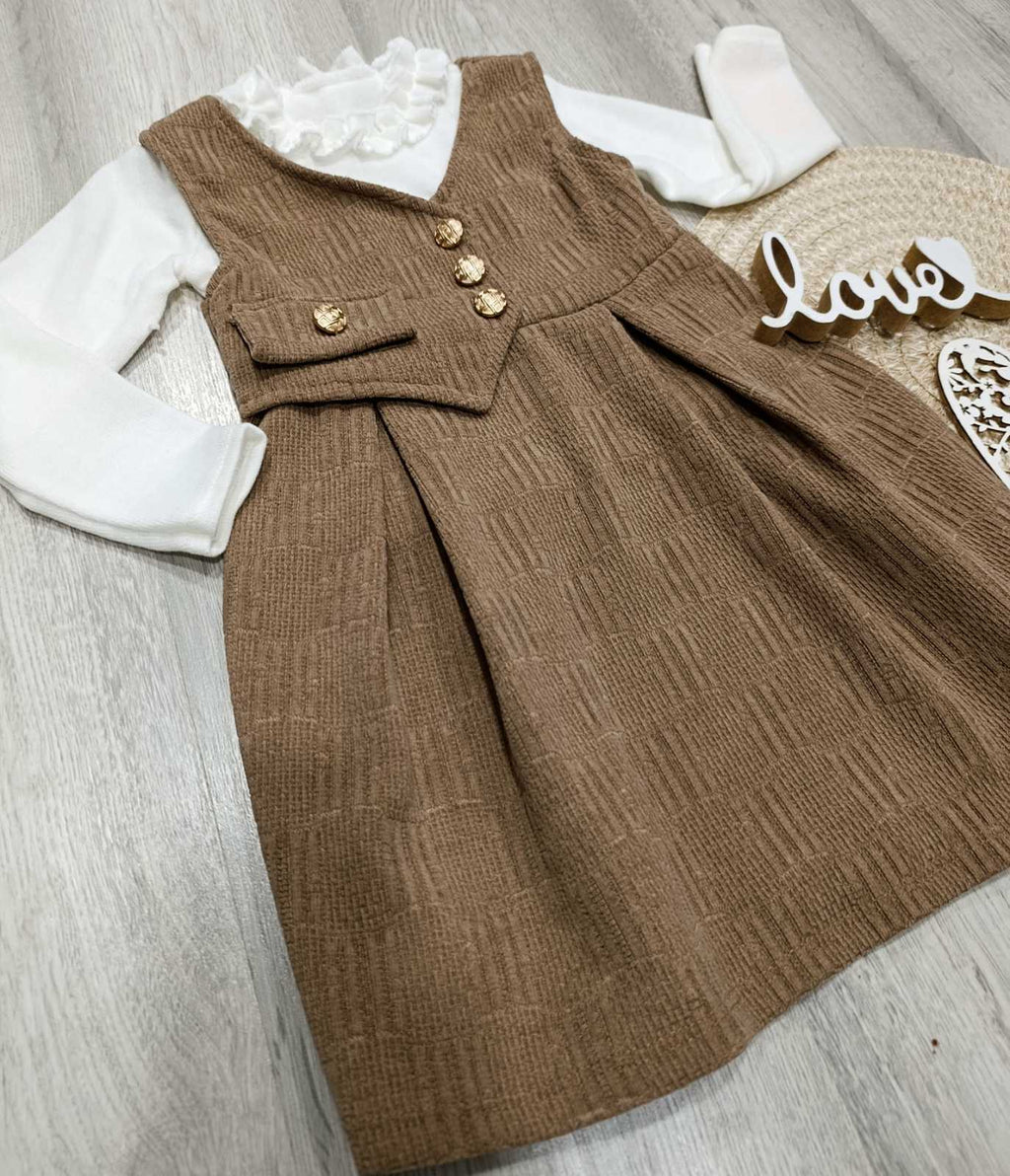 Oblekica rjava+majčka (2-12let)