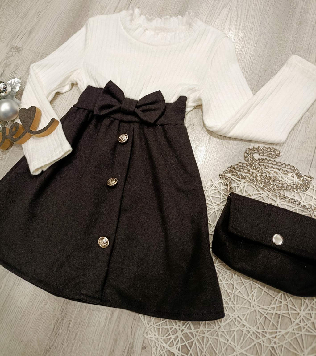 Oblekica+torbica-črna (2-12 let)