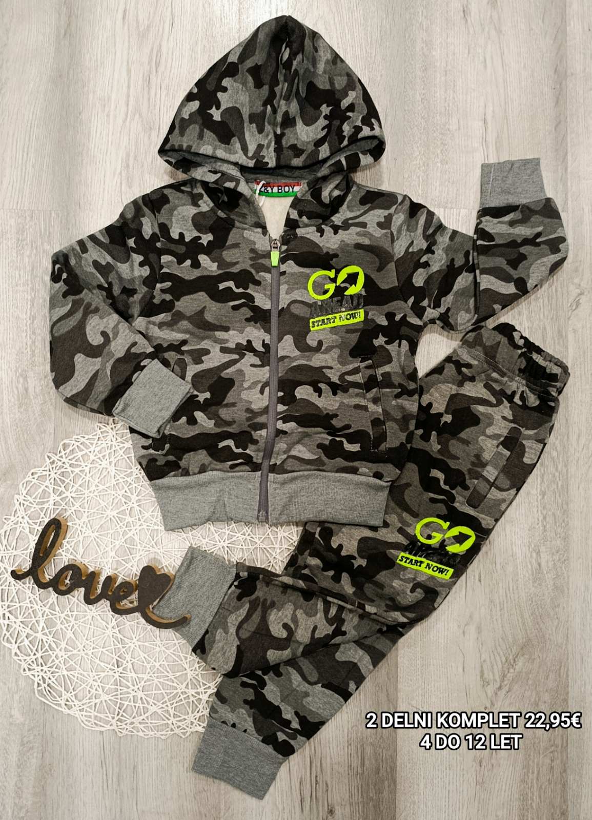 Fantovski 2 delni komplet-army (podložen)