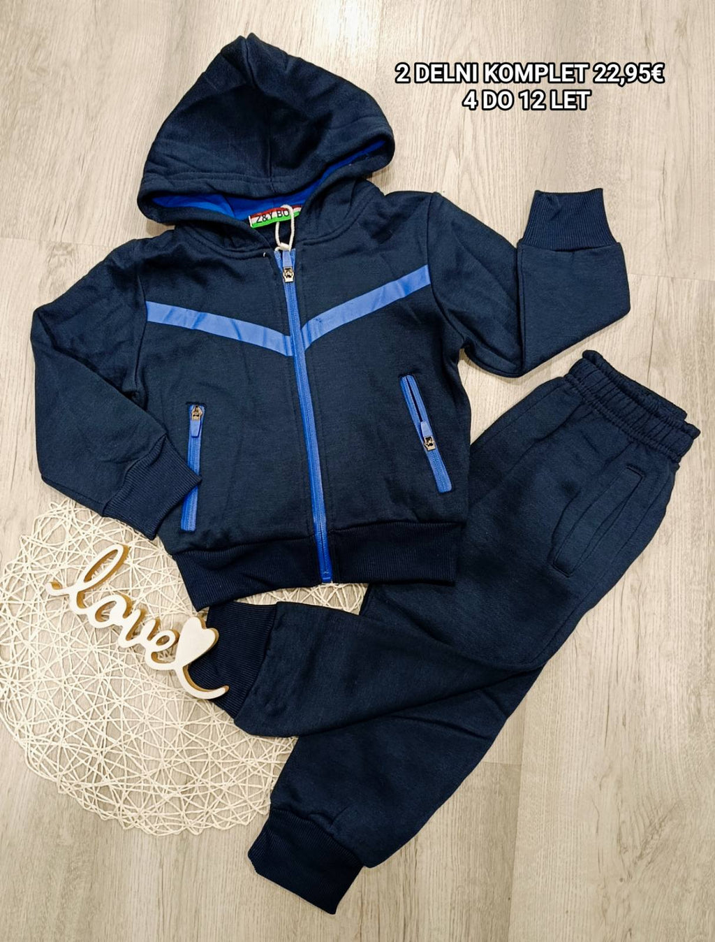 Fantovski 2 delni komplet-moder (podložen)