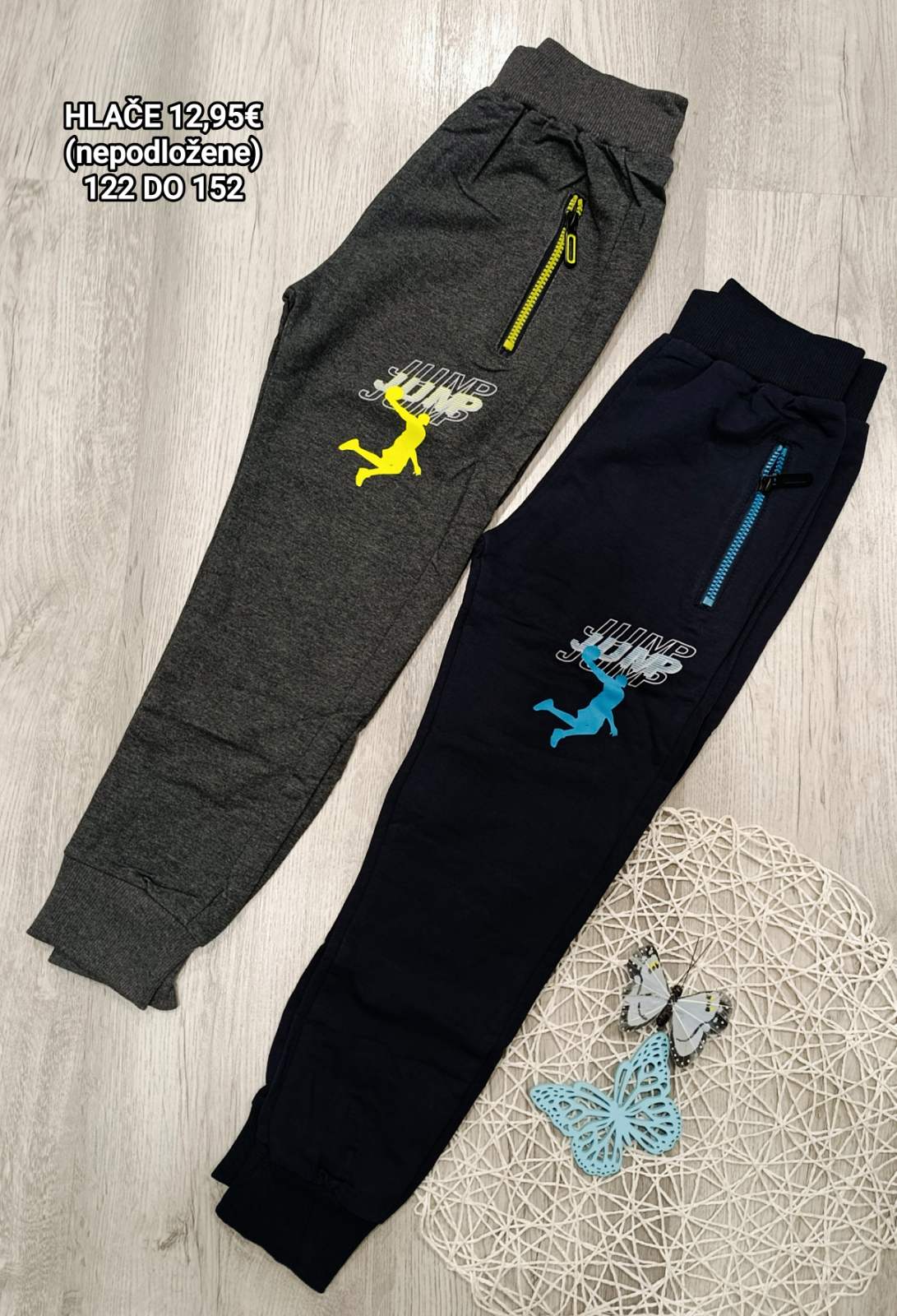 Fantovske hlače-jump (nepodložene) 122-152