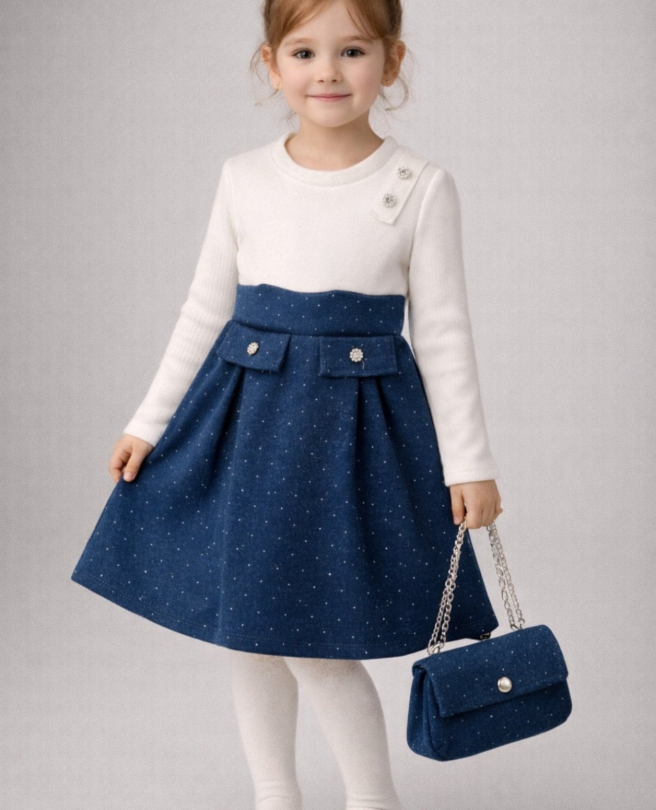 Oblekica+torbica-modra-(2-12let)