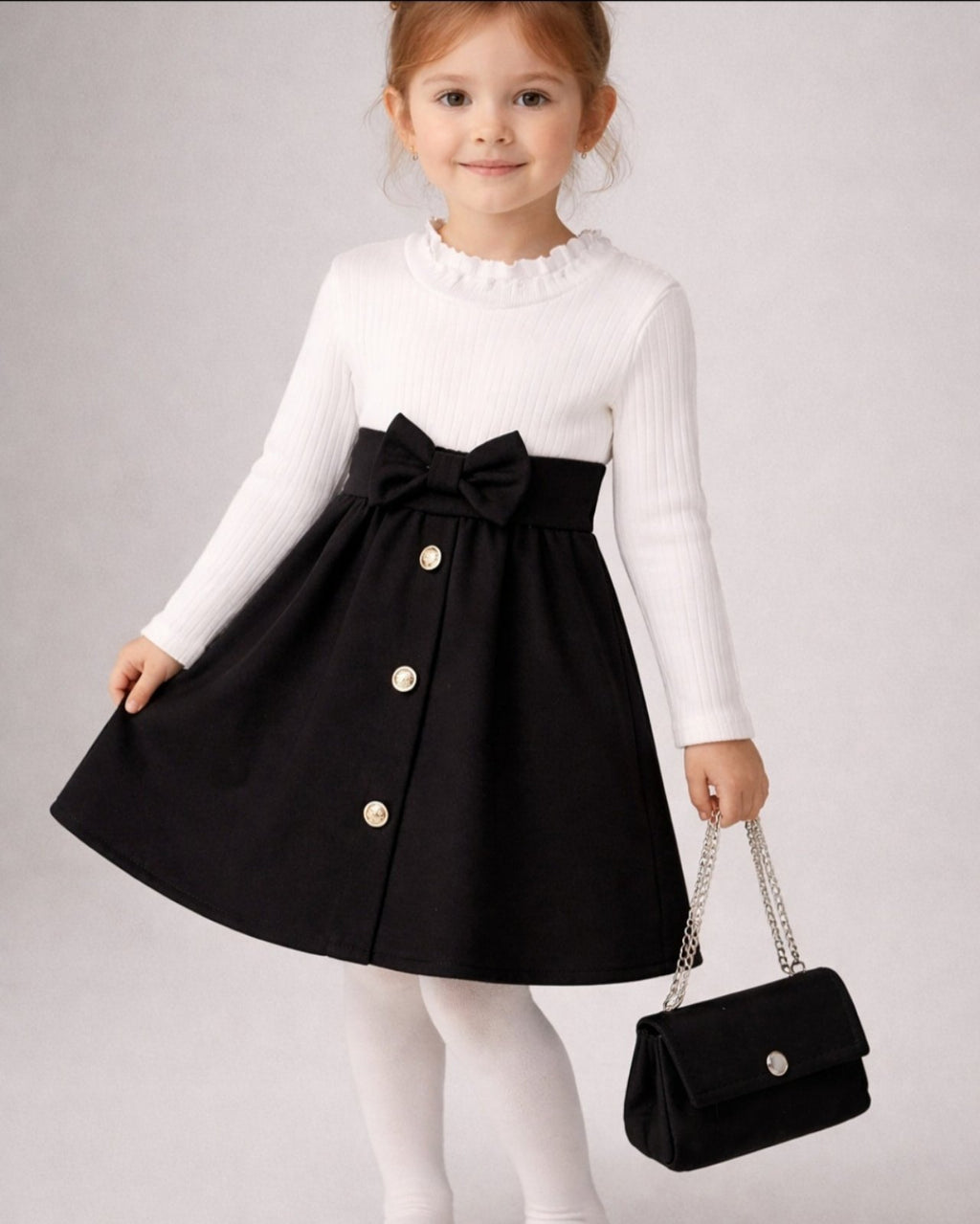 Oblekica+torbica-črna (2-12 let)