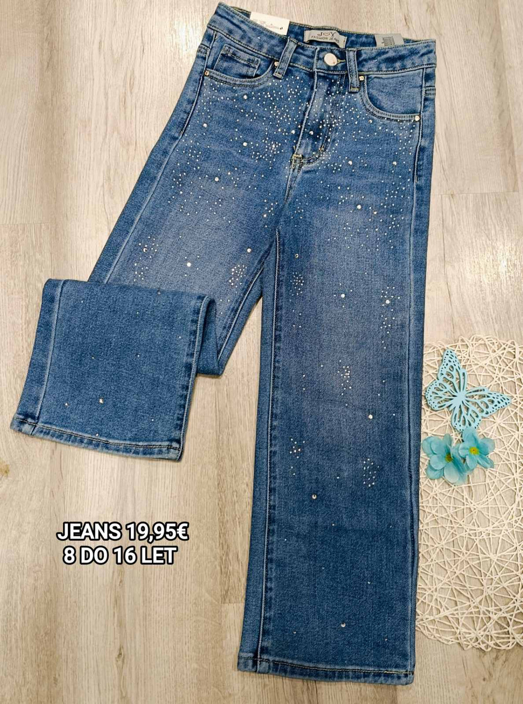 Jeans-dekliške diamant (8-16 let)