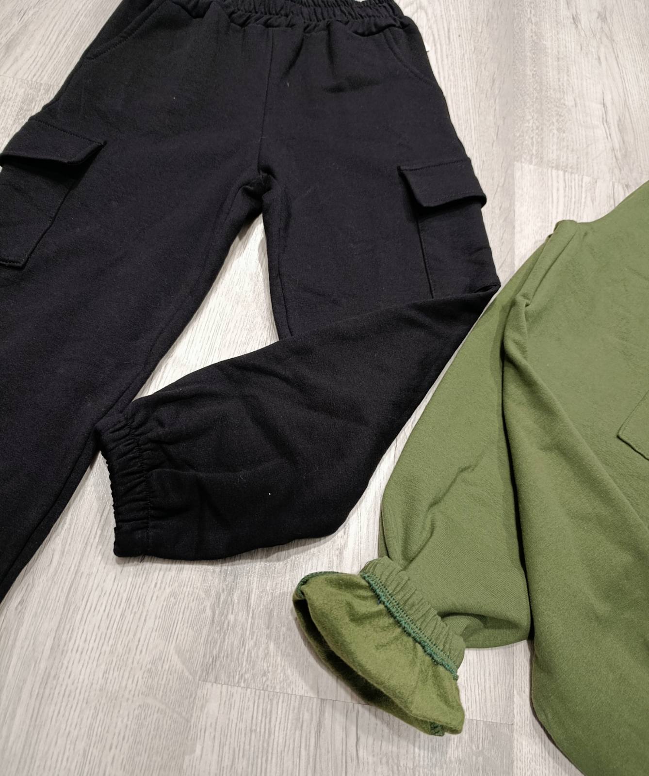 Fantovske hlače z žepi-podložene (6-16let)