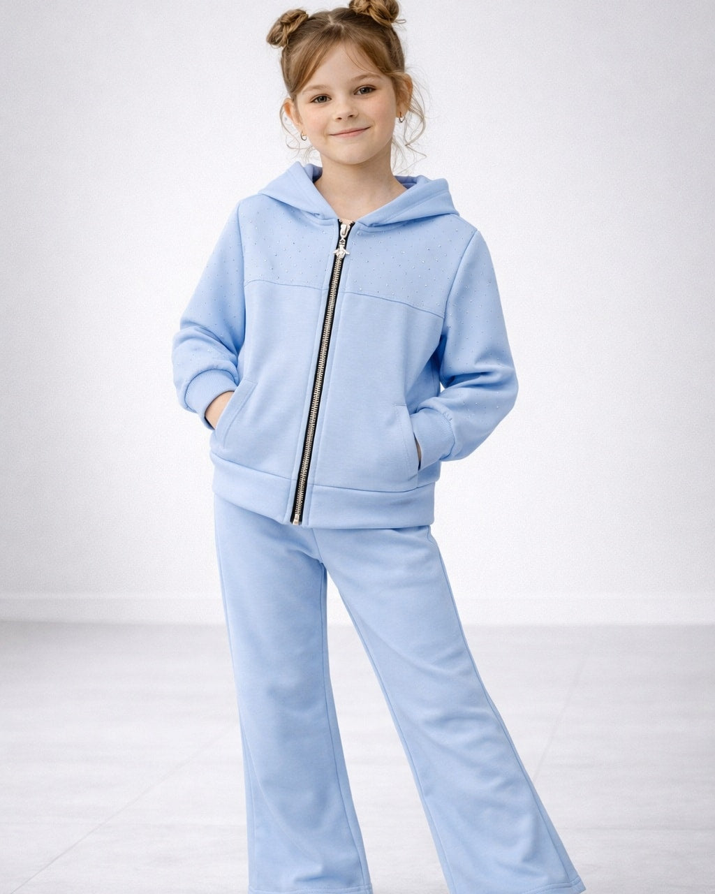 2 delni komplet-svetlo moder (4-14 let)