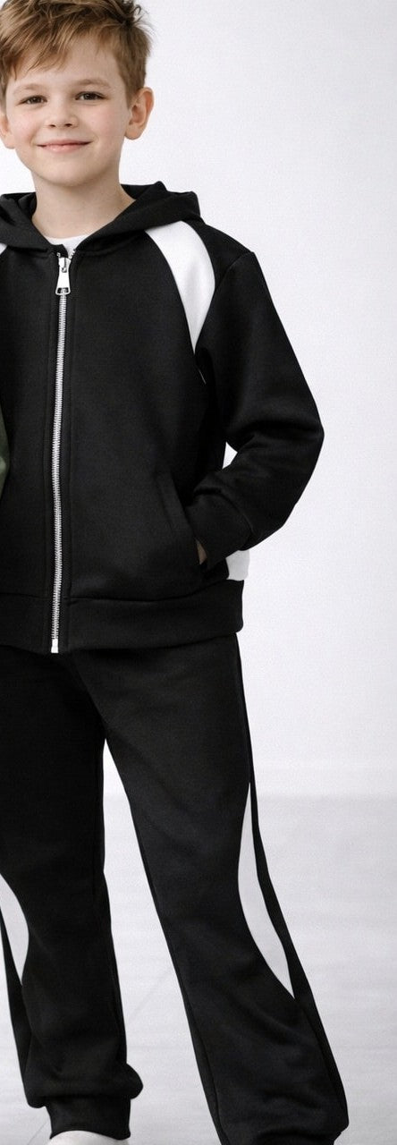 Fantovski komplet-črn (nepodložen 4-14 let)